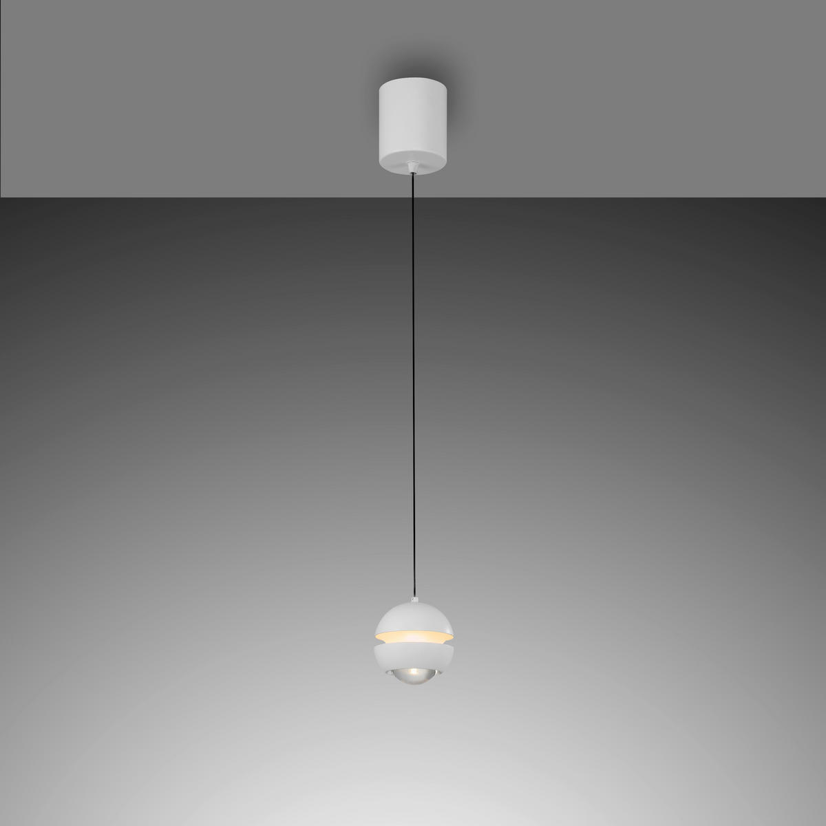 LED-PENDELLEUCHTE 10/10/220 cm  - Weiß, Design, Kunststoff/Metall (10/10/220cm) - Schöner Wohnen