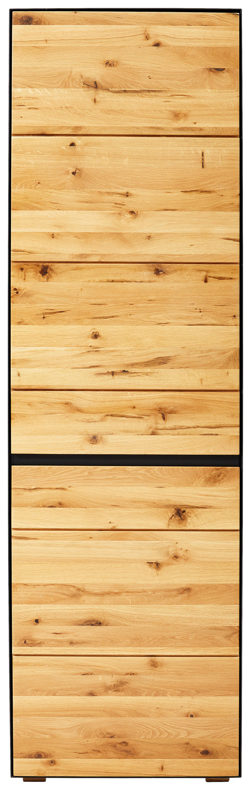 GARDEROBENSCHRANK  in 60/200/38 cm  - Eichefarben/Anthrazit, Natur, Holz/Holzwerkstoff (60/200/38cm) - Linea Natura