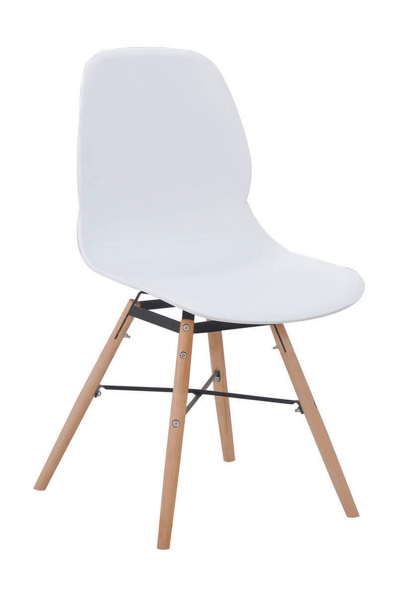 STUHL-SET 2 Stück  in Eisen  - Weiß, LIFESTYLE, Holz/Kunststoff (45/82/53,5cm) - Kayoom