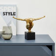 SKULPTUR - Goldfarben/Schwarz, Design, Kunststoff (32/11,5/23cm) - Ambia Home