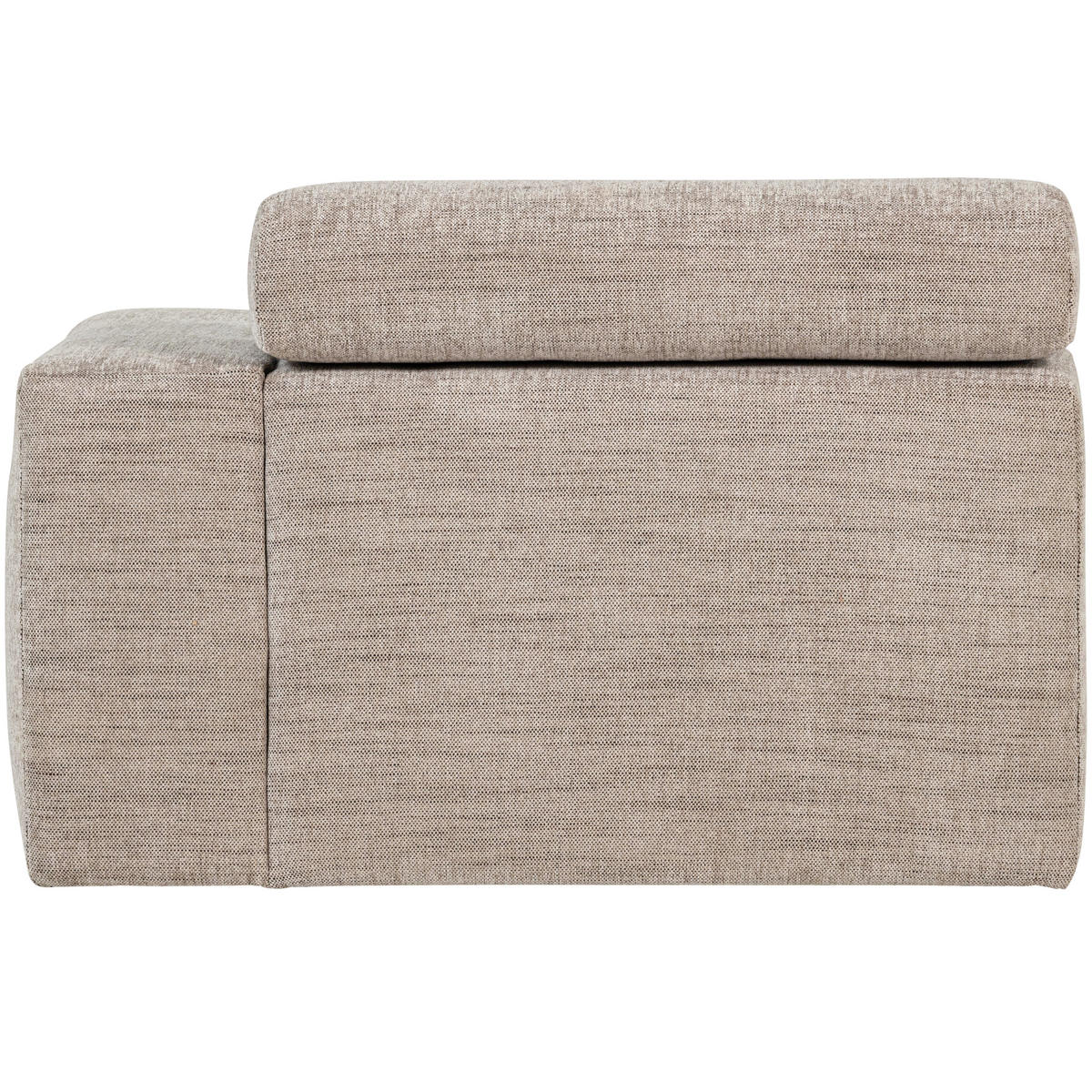 SOFAELEMENT Novi Webstoff Naturfarben  - Schwarz/Naturfarben, Design, Kunststoff/Textil (113/86/109cm) - Livetastic