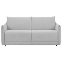 SCHLAFSOFA Webstoff Grau, Hellgrau  - Hellgrau/Schwarz, KONVENTIONELL, Kunststoff/Textil (185/86/104cm) - Carryhome