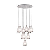 HÄNGLAMPA 61,5/150 cm  - vit/nickelfärgad, Klassisk, metall/glas (61,5/150cm) - Eglo