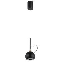 ZÁVĚSNÉ LED SVÍTIDLO, 12/150 cm  - bílá/černá, Design, kov/plast (12/150cm) - Globo