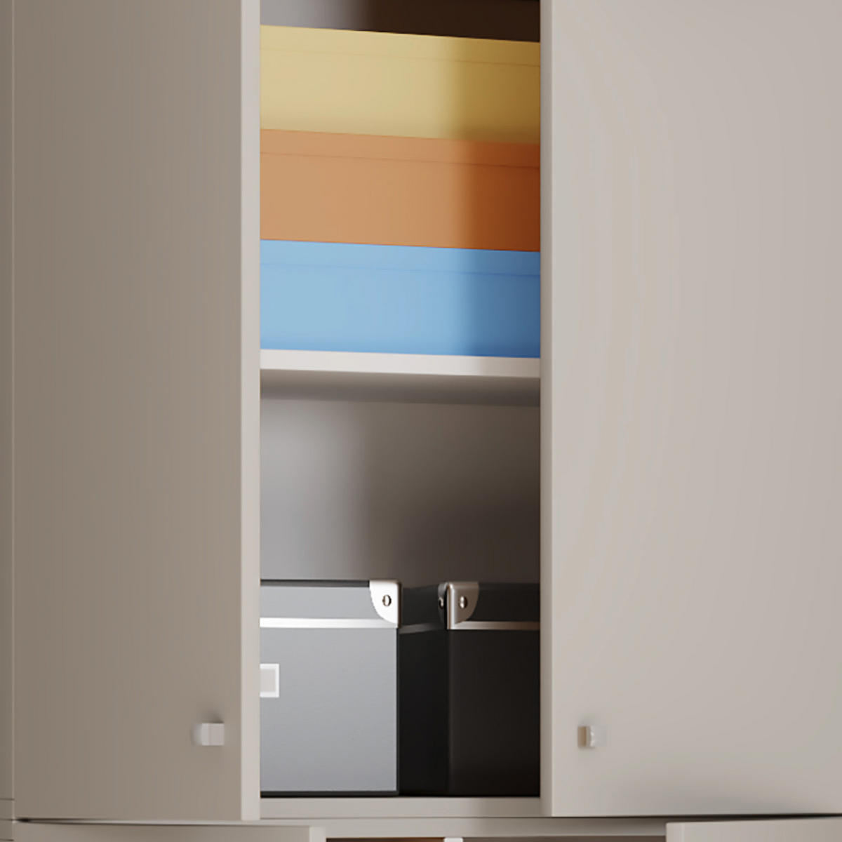 MEHRZWECKSCHRANK 70/223/39 cm  - Schwarz/Grau, Modern, Holzwerkstoff/Kunststoff (70/223/39cm) - MID.YOU