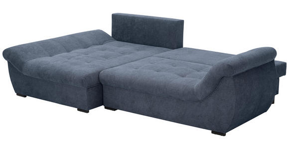 ECKSOFA Anthrazit Flachgewebe  - Anthrazit/Schwarz, Design, Kunststoff/Textil (175/278cm) - Xora