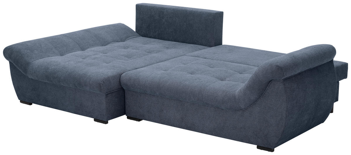 ECKSOFA Anthrazit Flachgewebe  - Anthrazit/Schwarz, Design, Kunststoff/Textil (175/278cm) - Xora