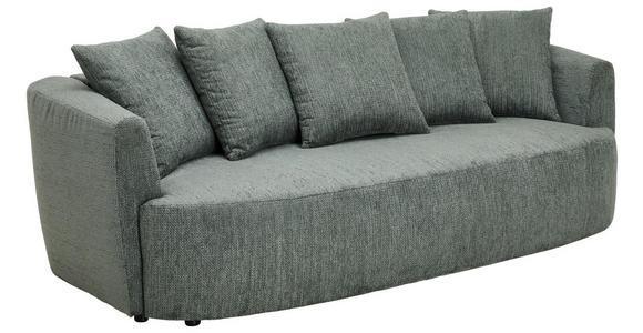 SCHLAFSOFA Chenille Dunkelgrün - Dunkelgrün/Schwarz, KONVENTIONELL, Kunststoff/Textil (238/74/107cm) - Carryhome
