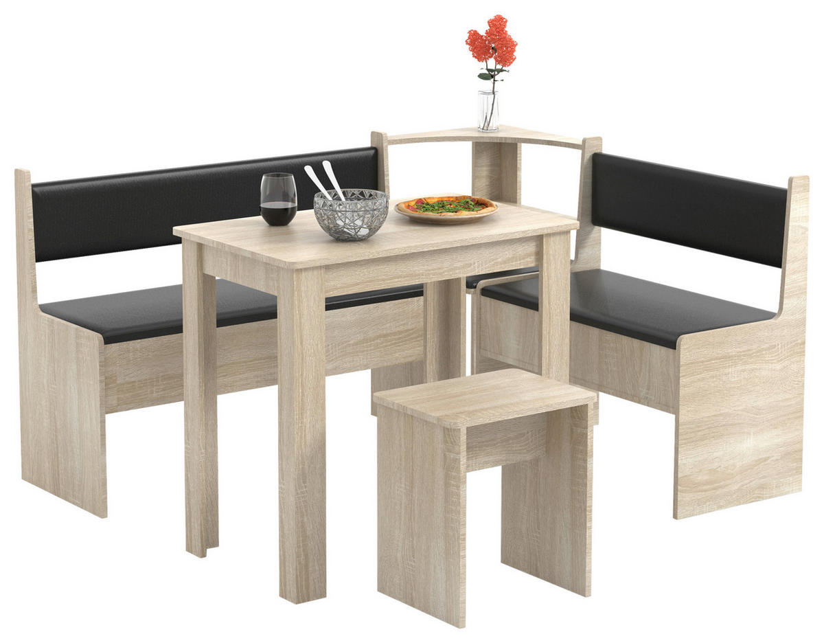 ECKBANKGRUPPE in Holzwerkstoff Sonoma Eiche  - Sonoma Eiche, Modern, Holzwerkstoff (153/115cm) - MID.YOU
