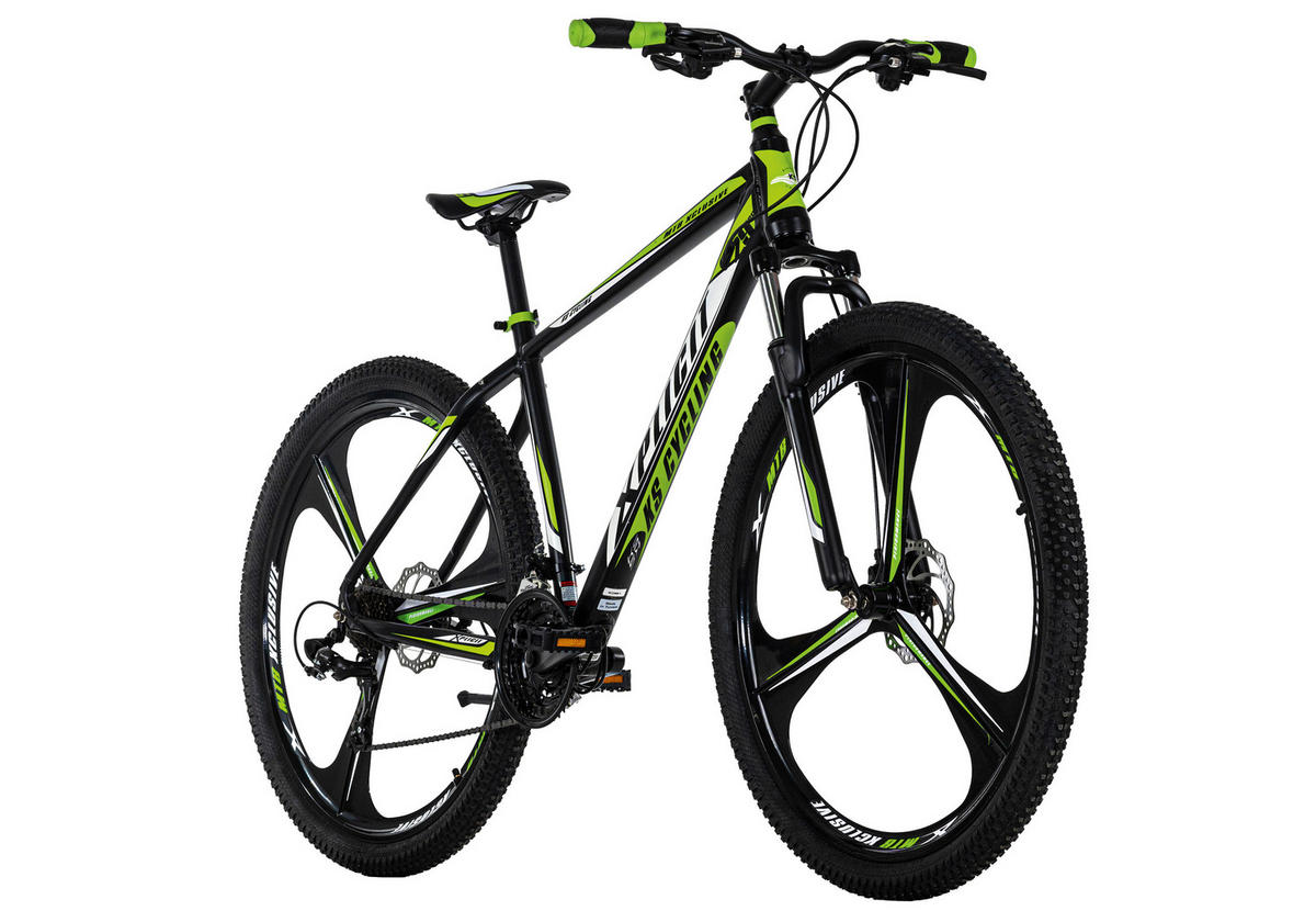 MOUNTAINBIKE 29 Zoll  - Schwarz/Grün, Basics, Metall (139/76/21cm) - Atrigo