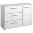 SIDEBOARD Hochglanz, Wasserlack Weiß - Alufarben/Weiß, Design, Holzwerkstoff/Kunststoff (116/81/42cm) - Carryhome SIDEBOARD Hochglanz, Wasserlack Weiß - Alufarben/Weiß, Design, Holzwerkstoff/Kunststoff (116/81/42cm) - Carryhome