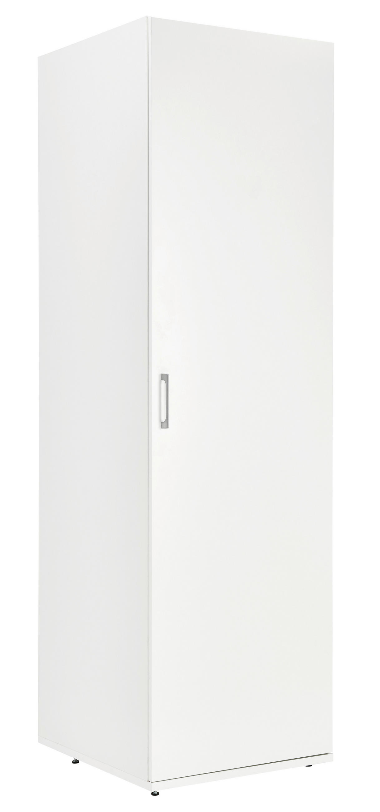 DULAP MULTIFUNCȚIONAL in alb  - argintiu/alb, Design, metal/material pe bază de lemn (60/206/65,5cm) - Xora