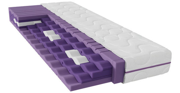 KOMFORTSCHAUMMATRATZE 80/190 cm Höhe ca. 21 cm  - Weiß, Basics, Textil (80/190cm) - Sleeptex