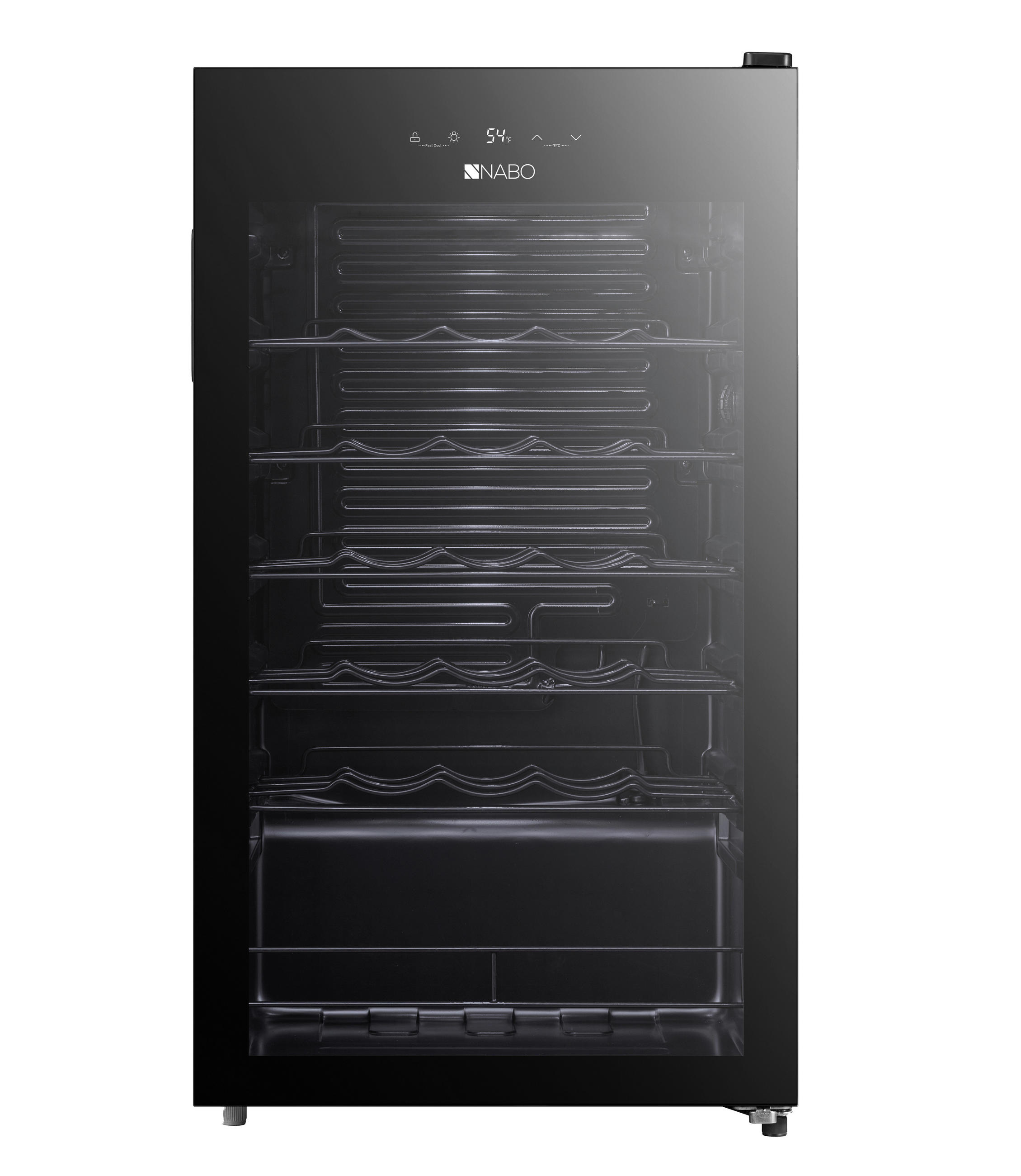 WEINKÜHLSCHRANK WS 9636  - Schwarz, Basics, Metall (47/84,5/44cm) - Nabo