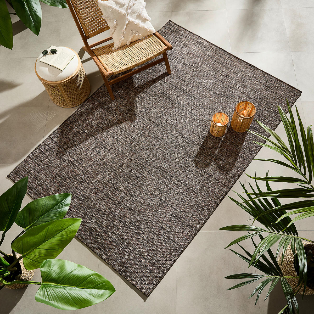 OUTDOORTEPPICH 80/150 cm Braun  - Braun, Basics, Textil (80/150cm) - Novel