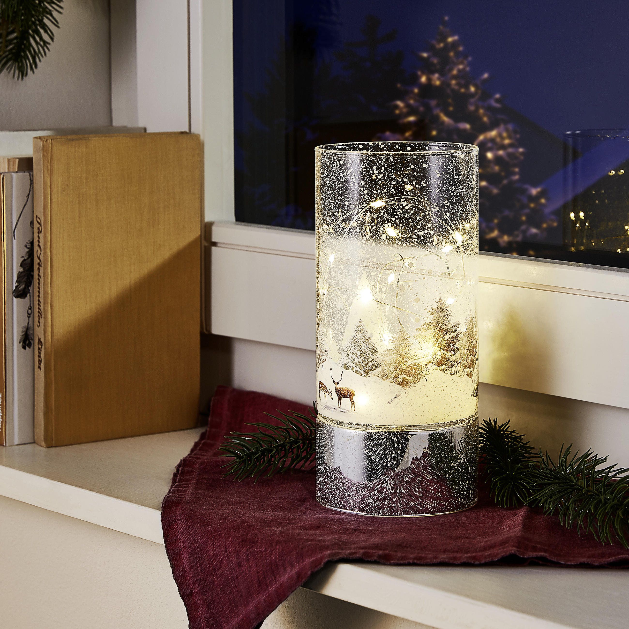 DEKOSÄULE  - Klar, LIFESTYLE, Glas (9/20cm) - X-Mas