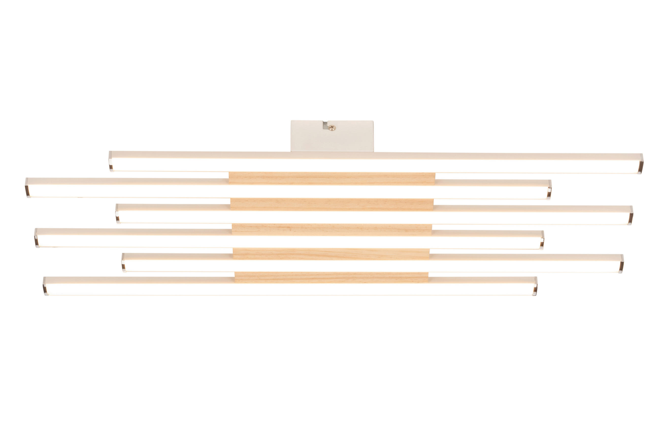 STROPNA LED-SVETILKA  Chandler 40 W/4550 lm/3000 K/220-240 V/ - bela/ekru, Basics, kovina/umetna masa (60/22/6cm) - Novel