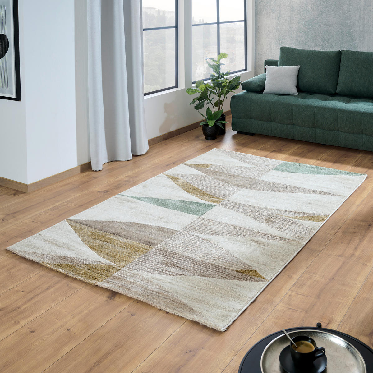 WEBTEPPICH 80/150 cm Oju  - Beige, Design, Textil (80/150cm) - Novel