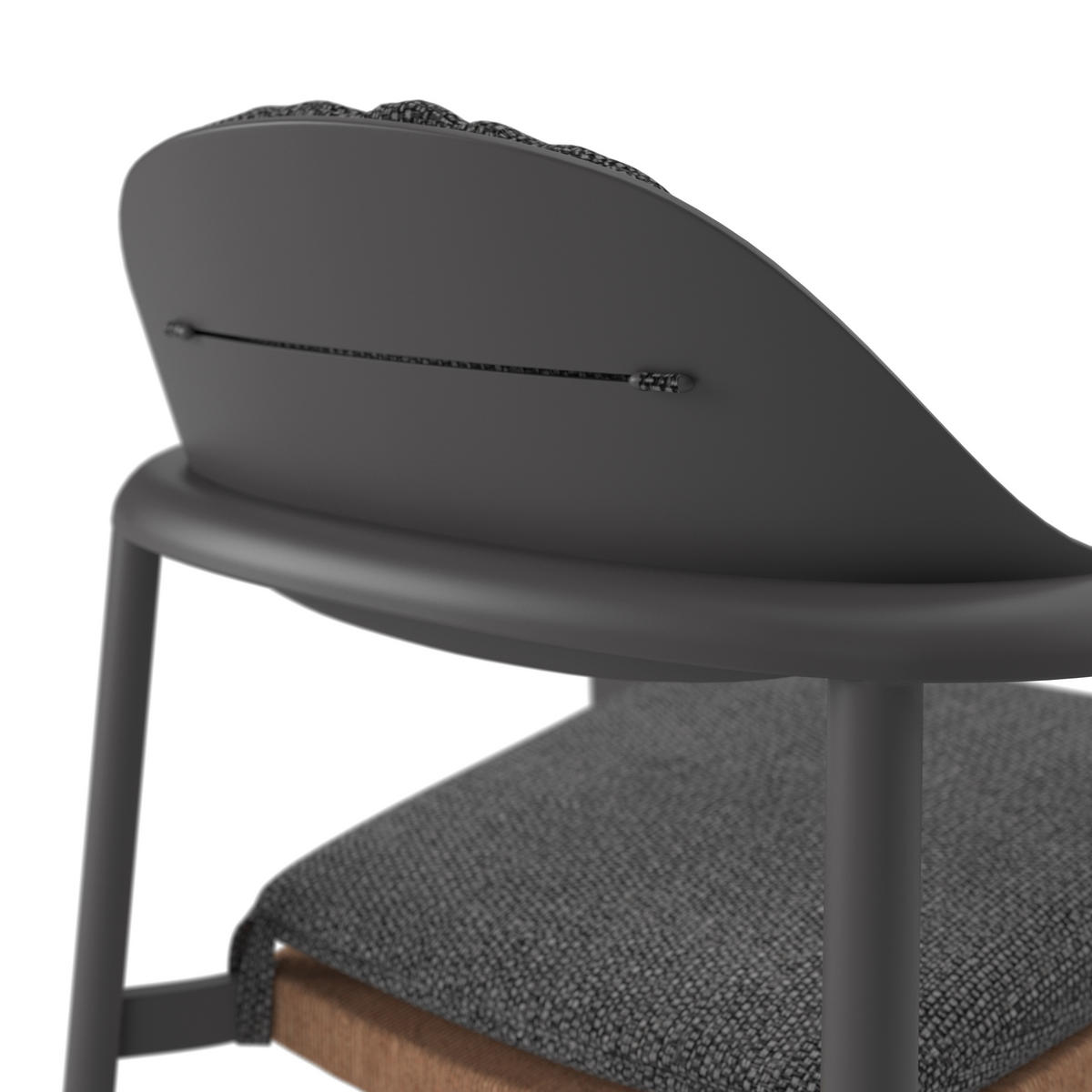 LOUNGE FOTELJA  antracit, prirodne boje, crna   - prirodne boje/crna, Design, metal/tekstil (64/67/69,5cm) - Amatio