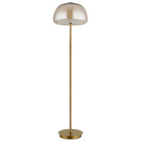 STOJACÍ LED LAMPA, 38/150 cm  - bílá/jantarové barvy, Design, kov/plast (38/150cm) - Globo