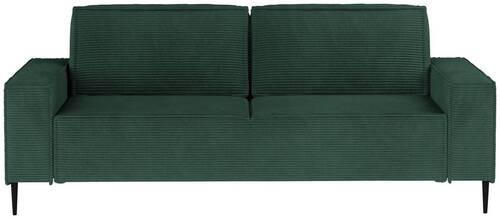 SCHLAFSOFA in Webstoff Grün  - Schwarz/Grün, Design, Textil/Metall (240/89/103cm) - Ti'me