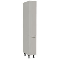APOTHEKERSCHRANK 30/216,6/58 cm  in Grau  - Edelstahlfarben/Schwarz, MODERN, Holzwerkstoff/Metall (30/216,6/58cm) - Nobilia