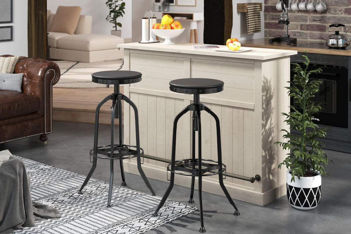 BAR fehér  - fehér, Romantik / Landhaus, fa (140/104/48cm) - MID.YOU