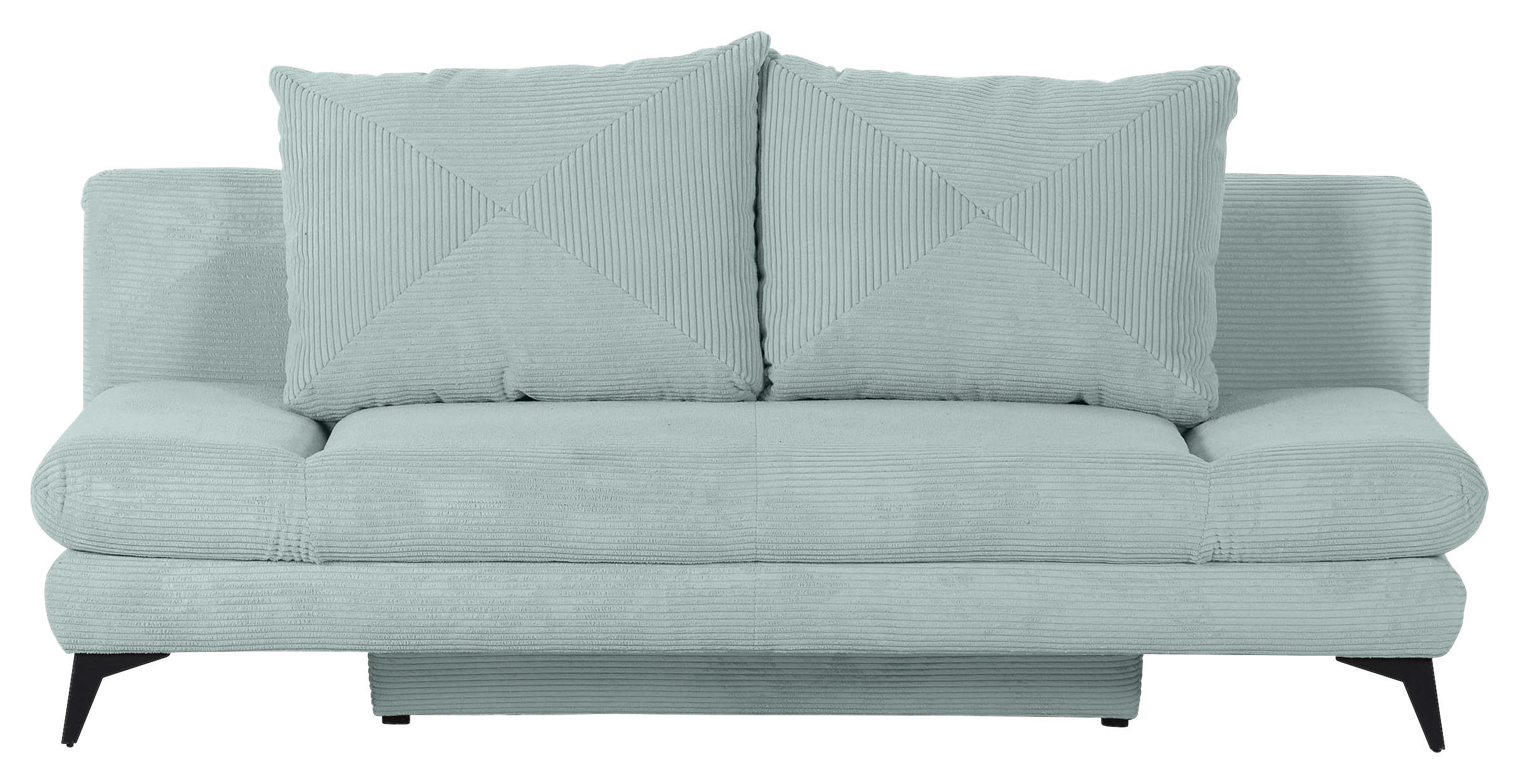 SOFA LEŽAJ mintzelena  - mintzelena/crna, Konvencionalno, tekstil/metal (200/78/95cm) - home24
