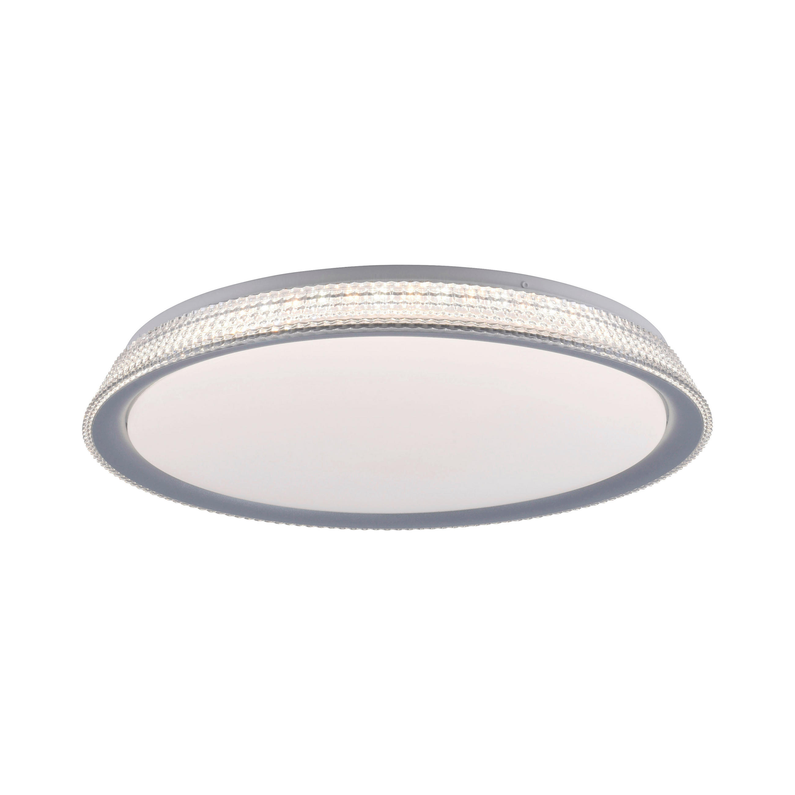 LED SVJETILJKA STROPNA  - srebrne boje, Basics, metal/plastika (51/51/8,9cm)