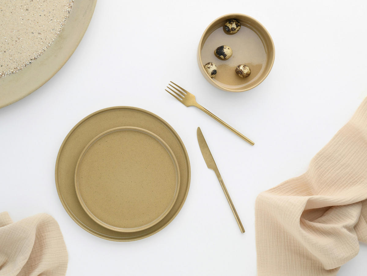 MÜSLISCHALENSET Futuro 4-teilig  - Hellbraun, Basics, Keramik (14/14/6cm) - Creatable