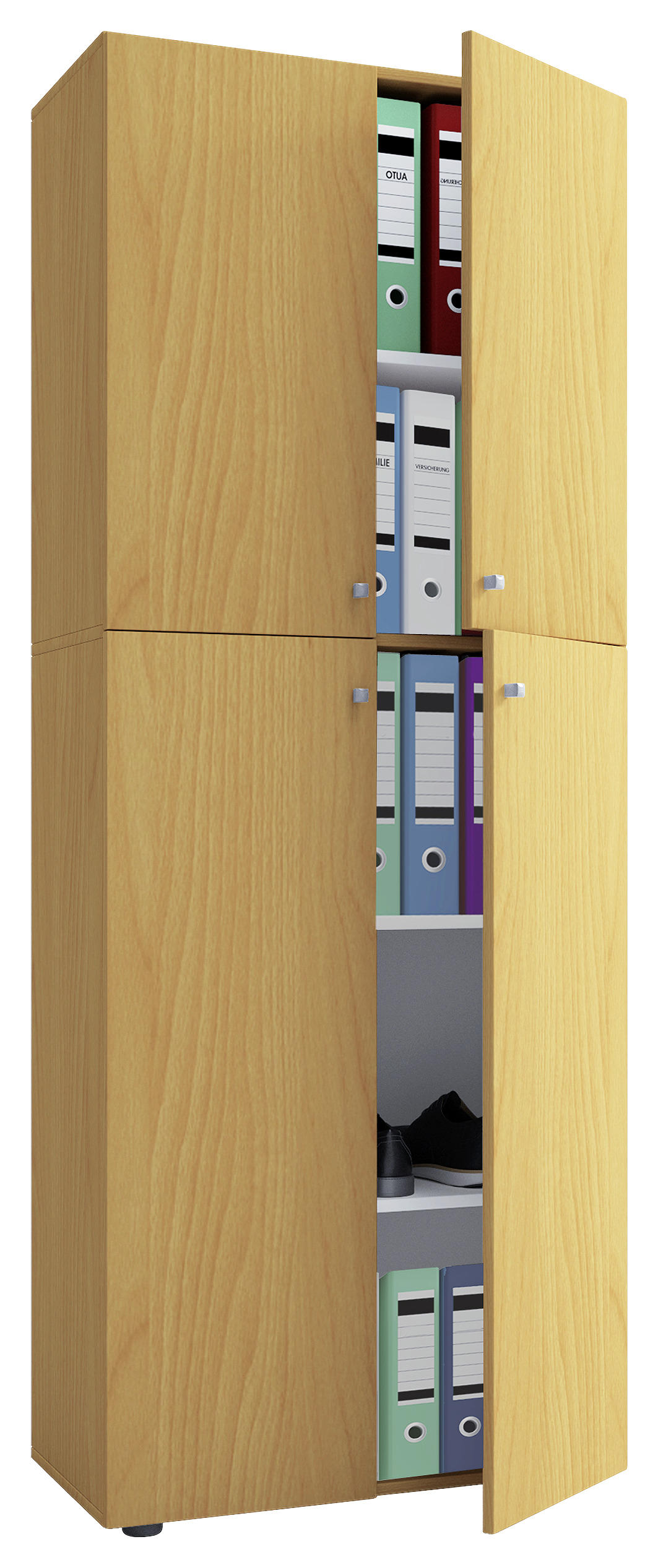 AKTENSCHRANK Buchefarben  - Buchefarben, KONVENTIONELL, Holzwerkstoff (70/182/37cm) - MID.YOU