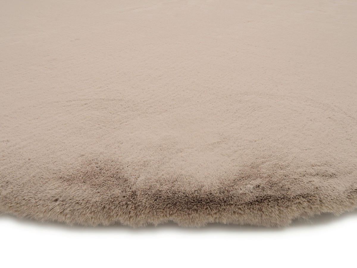 HOCHFLORTEPPICH 120 cm Nuvola - Exklusiv Taupe  - Taupe, Basics, Textil (120cm) - Novel
