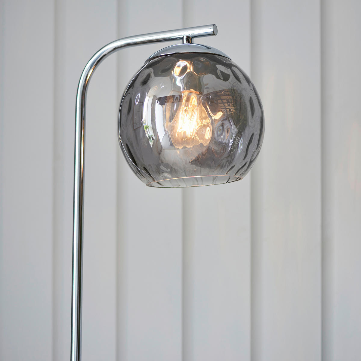 STEHLEUCHTE 25/28/150 cm    - Chromfarben, Basics, Glas/Metall (25/28/150cm) - ENDON