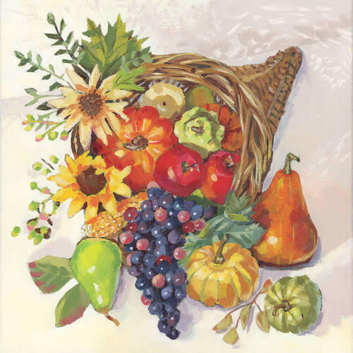 SERVIETTE  12,5/12,5 cm   - Multicolor, Basics, Papier (12,5/12,5cm) - PPD