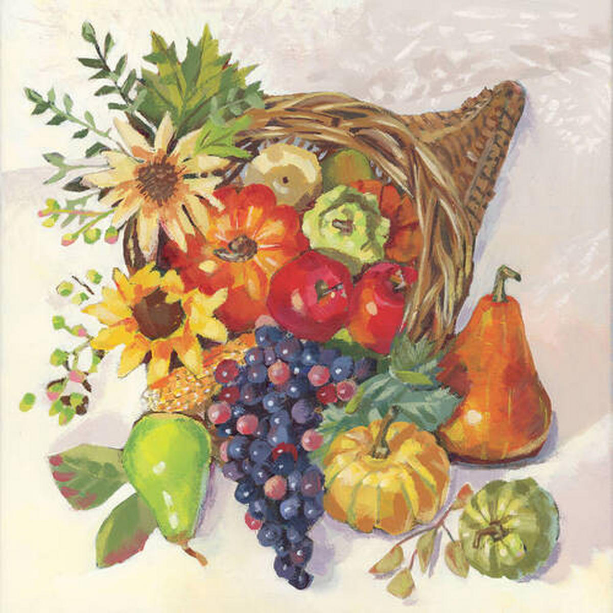 SERVIETTE  12,5/12,5 cm   - Multicolor, Basics, Papier (12,5/12,5cm) - PPD