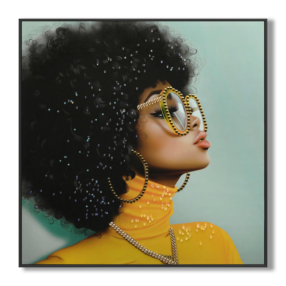 XXXL OBRAZ NA PLÁTNE, ľudia, 82/82/4 cm