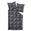 BETTWÄSCHE J.D. Makosatin 135/200 cm  - Blau/Dunkelblau, Design, Textil (135/200cm) - Janine