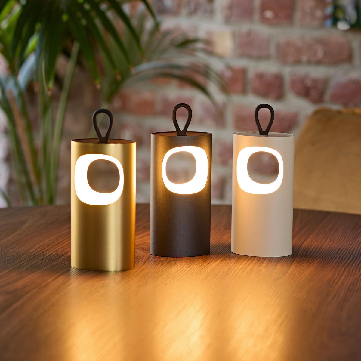 AKKU-TISCHLEUCHTE Lunari 6/8,3/16 cm   - Goldfarben, Design, Metall (6/8,3/16cm)