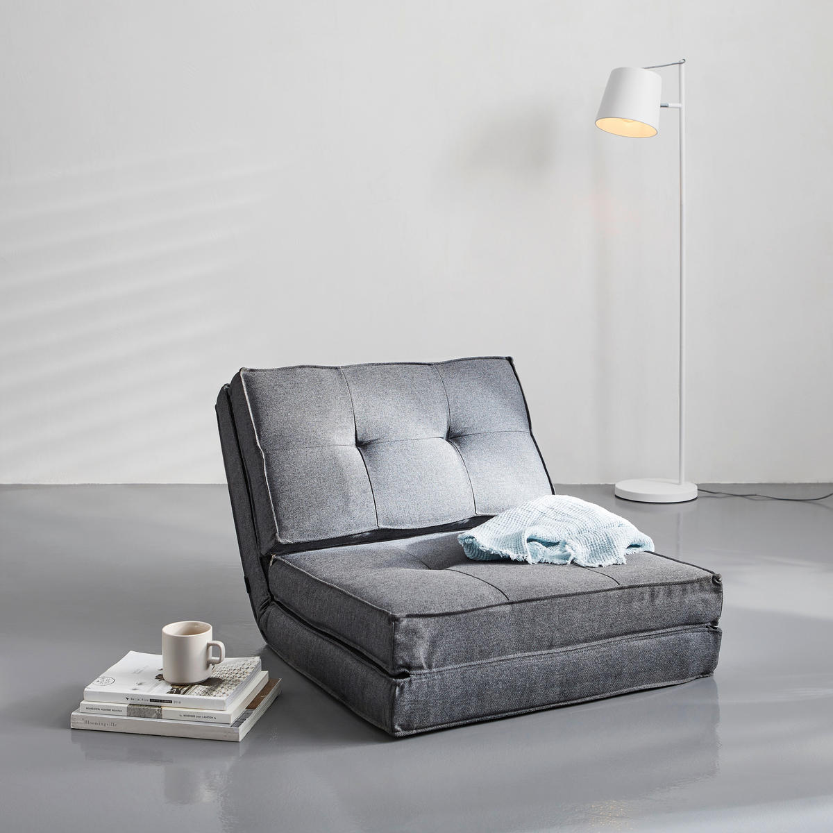SCHLAFSESSEL Webstoff Grau    - Grau, KONVENTIONELL, Textil (70/57/76cm) - MID.YOU
