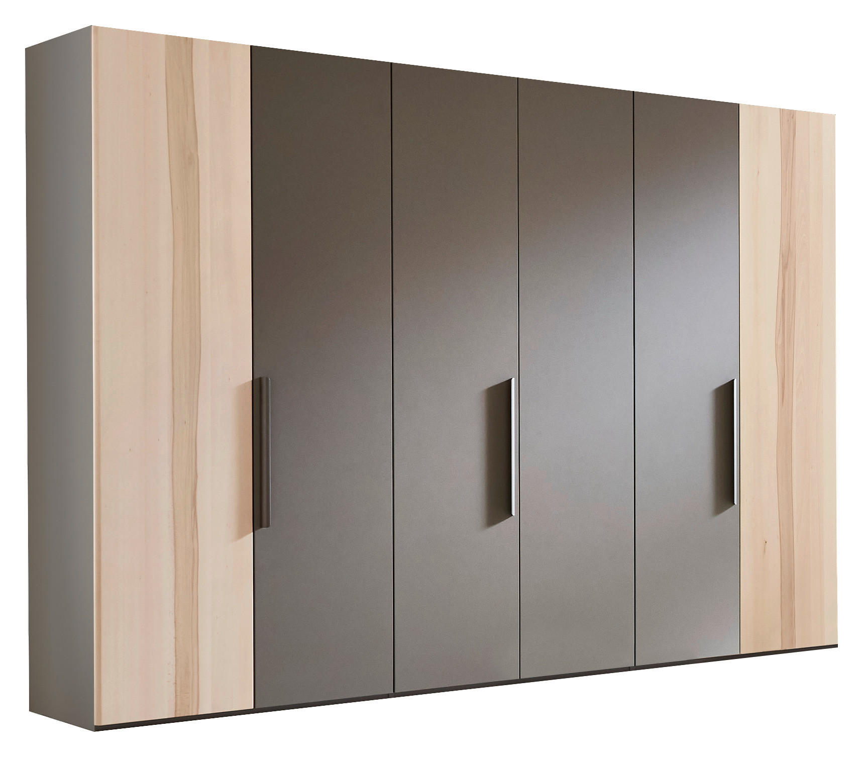 DREHTÜRENSCHRANK 298,6/222,3/62 cm 6-türig Buchefarben, Fango  - Fango/Titanfarben, Design, Holz/Holzwerkstoff (298,6/222,3/62cm) - Valdera