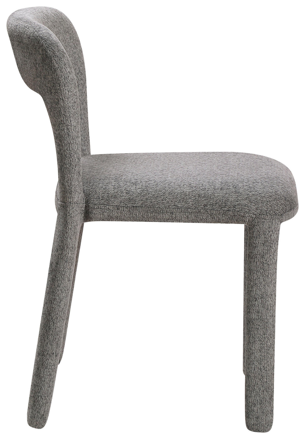 STUHL   Chenille  Grau  - Grau, MODERN, Textil/Metall (47/76/57cm) - Carryhome
