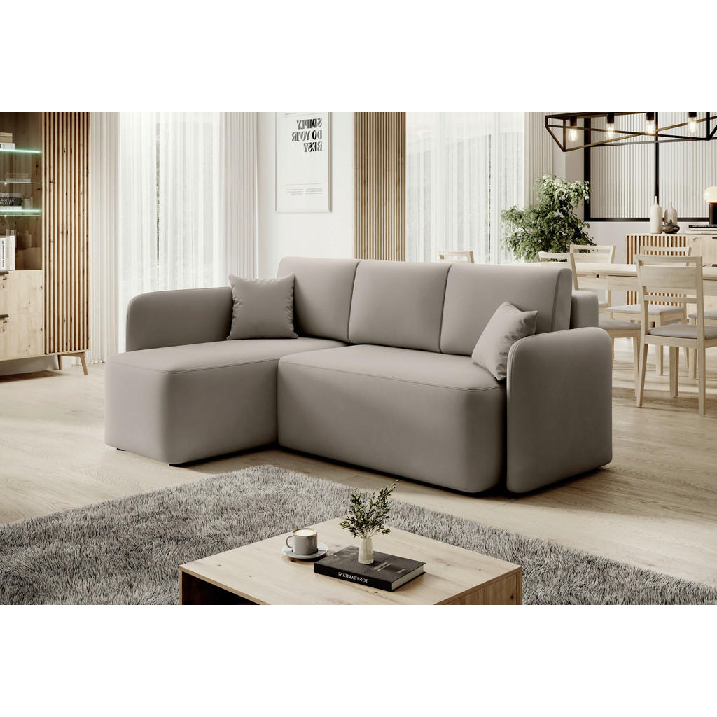 MID.YOU ROHOVÁ SEDAČKA, textil, béžová