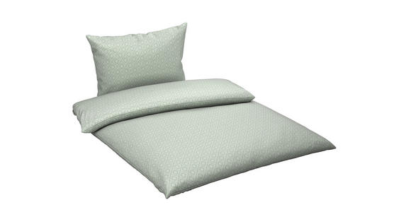 BETTWÄSCHE Mavie Satin 140/200 cm  - Grün, KONVENTIONELL, Textil (140/200cm) - Novel