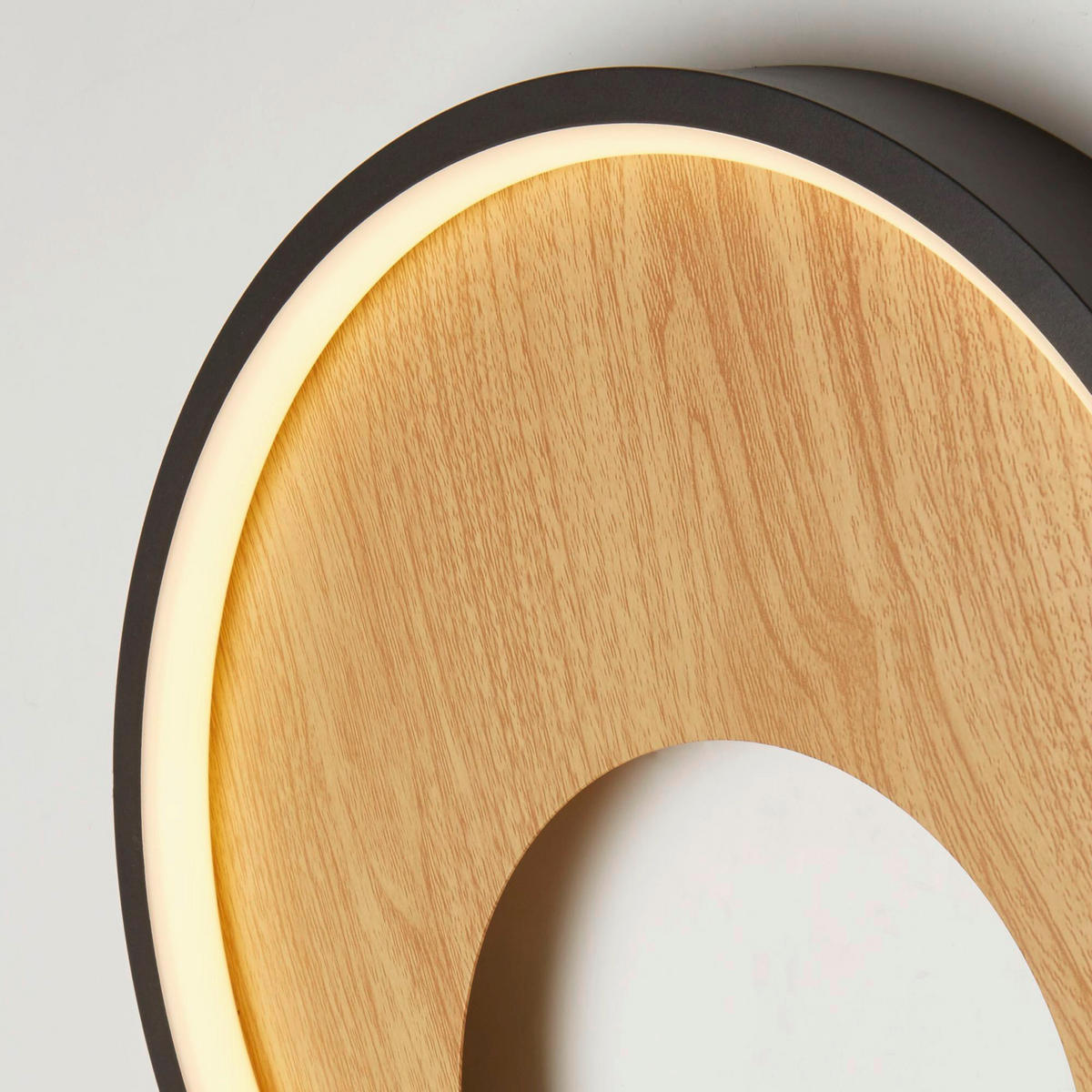 Aplică De Perete Cu Led 30/30 cm    - maro/negru, Basics, plastic/metal (30/30cm)