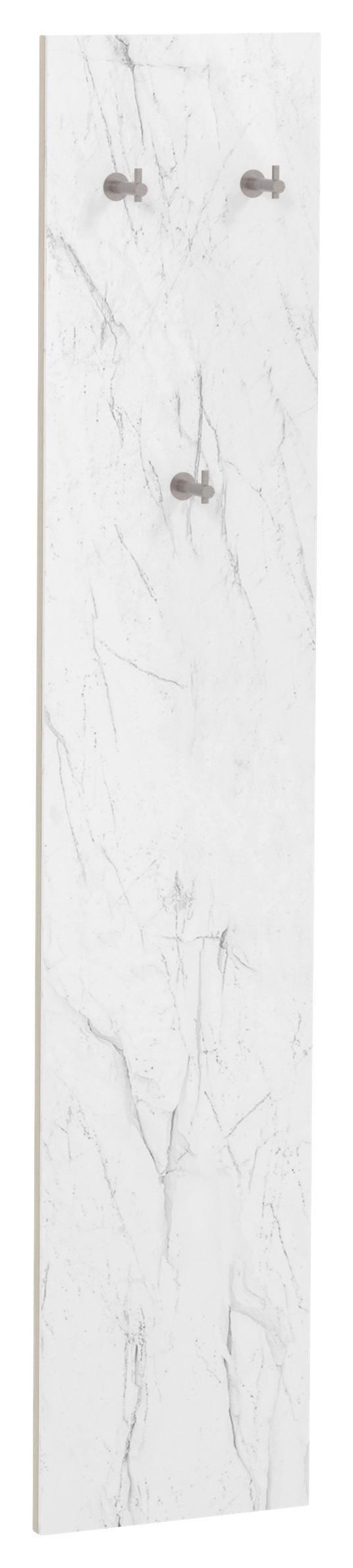 GARDEROBENPANEEL  in 32/160/11,5 cm  - Weiß, Natur, Glas/Holz (32/160/11,5cm) - Voglauer