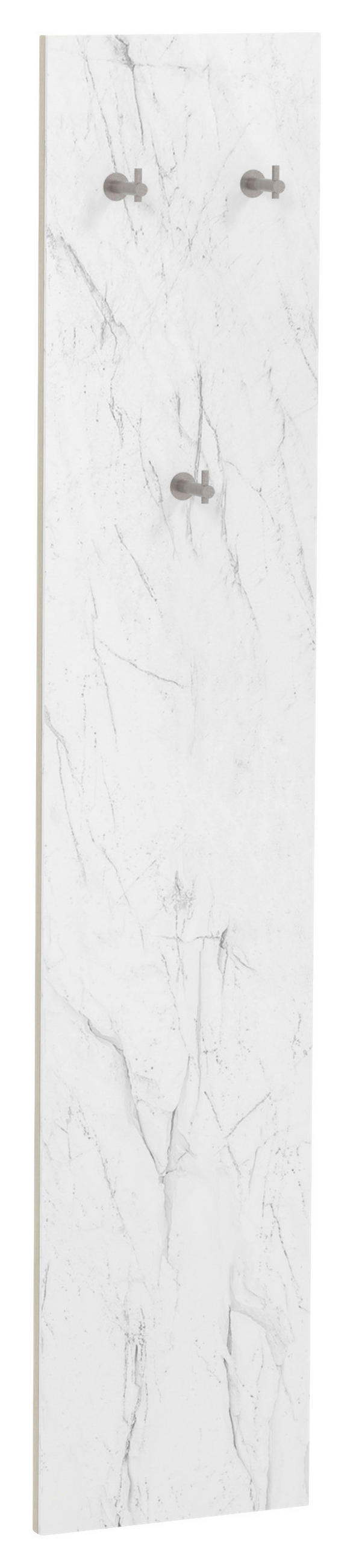 GARDEROBENPANEEL  in 32/160/11,5 cm  - Weiß, Natur, Glas/Holz (32/160/11,5cm) - Voglauer