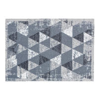 FUßMATTE  50/70 cm  Weiß, Hellgrau  - Hellgrau/Weiß, Design, Textil (50/70cm) - Esposa