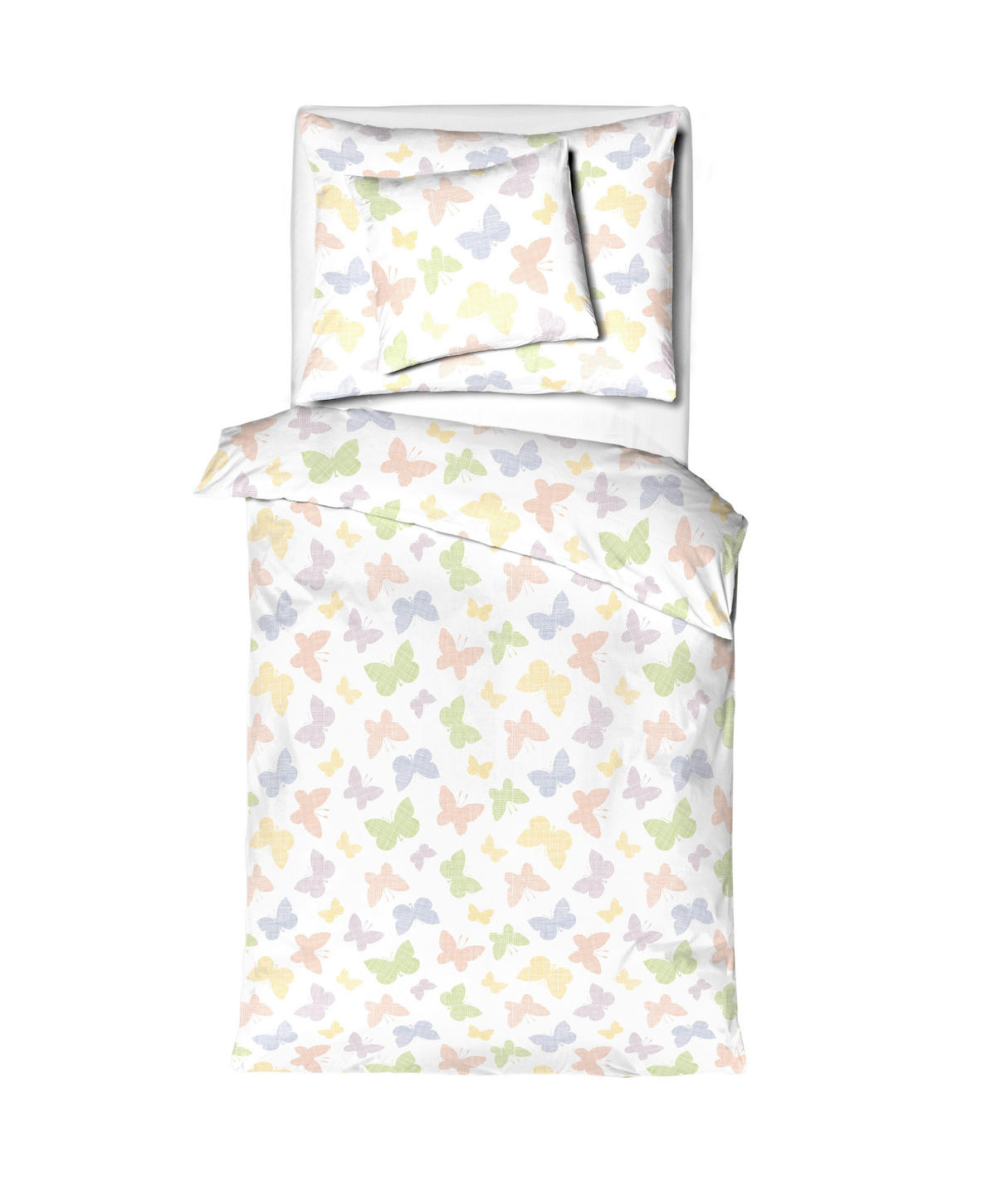 ÁGYNEMŰHUZAT-GARNITÚRA 140/200 cm  - színes, Basics, textil (140/200cm)
