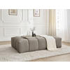 HOCKER EVEREST Struktur Taupe  - Taupe/Schwarz, MODERN, Kunststoff/Textil (166/100/40cm)
