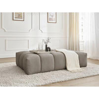 HOCKER EVEREST Struktur Taupe  - Taupe/Schwarz, MODERN, Kunststoff/Textil (166/100/40cm)